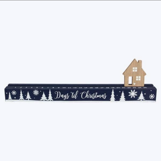 Blue Days Til Christmas Countdown