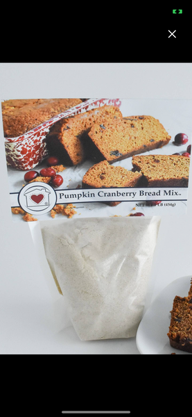 Pumpkin Cranberry Bread Mix