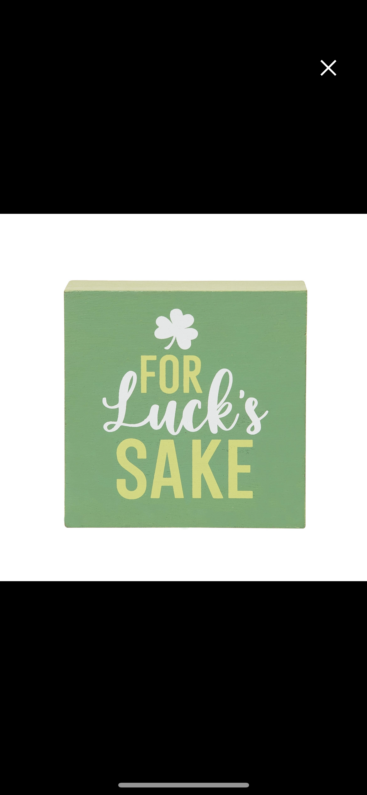 For Lucks Sake Block Sign