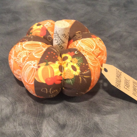 Handmade fabric pumpkin