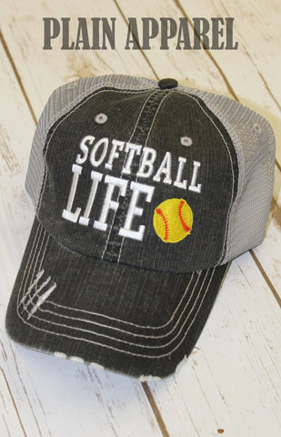 Softball life hat