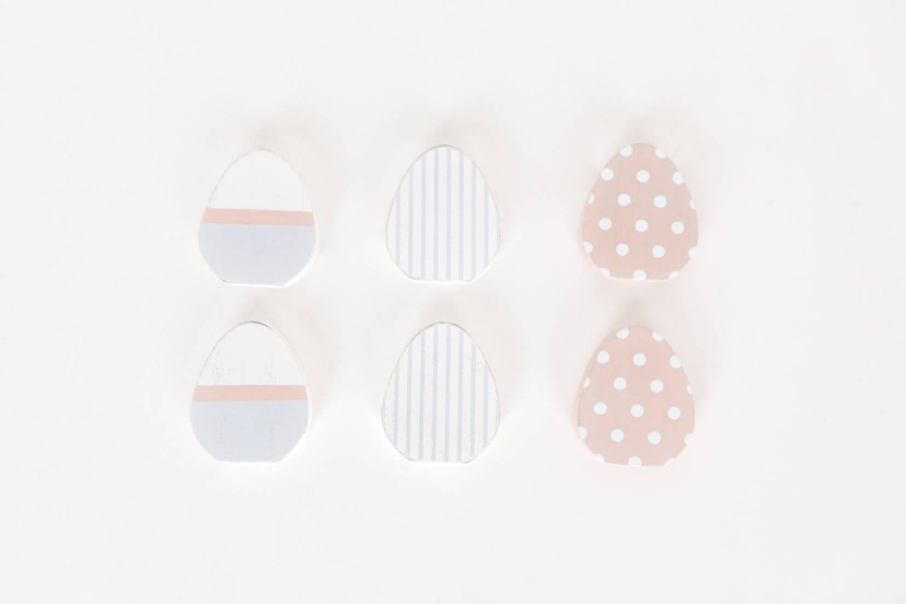 Wooden Eggs Multi Pack Decor (6pcs)