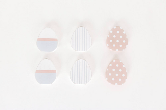 Wooden Eggs Multi Pack Decor (6pcs)