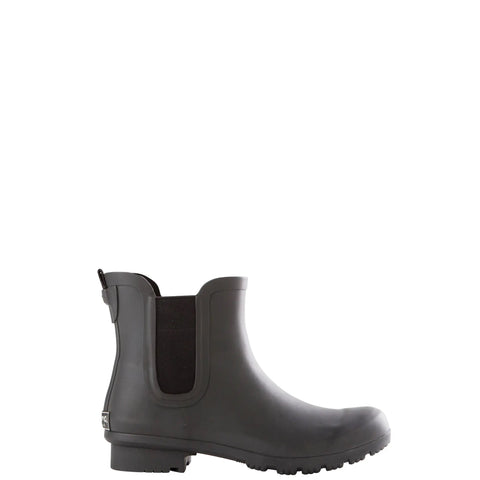 Matte charcoal rain boots