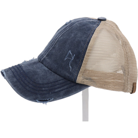 Adult CC Criss Cross Ball Cap-Navy