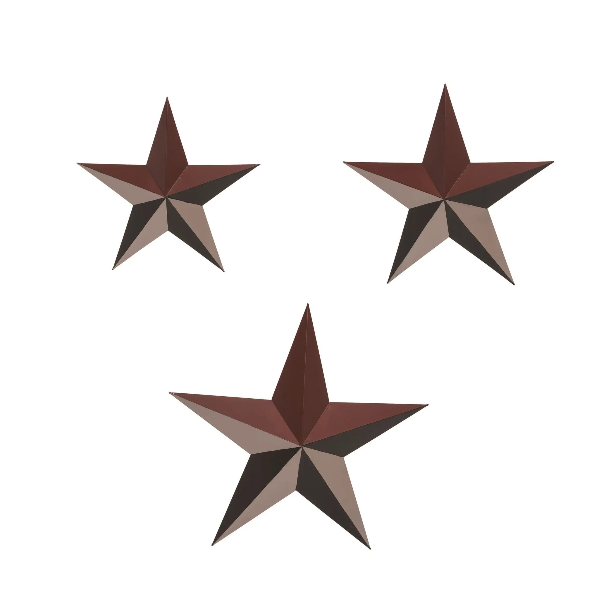 Metal 15 in. Multicolor 4th of July Americana Star Wall Décor Set of 3