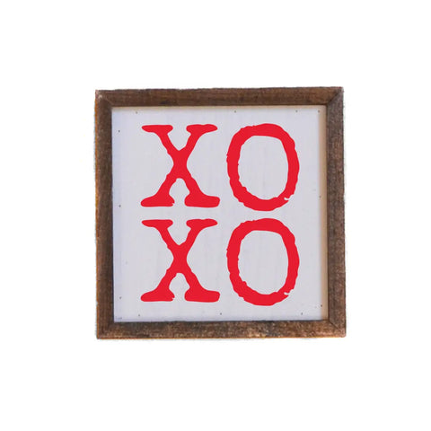 6X6 XOXO Sign (red)- Valentine's Day Wall Art