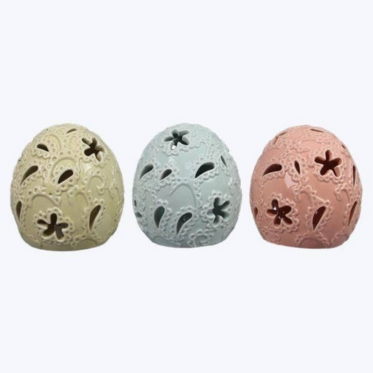 LED Ceramic Easter Egg (3 assorted)