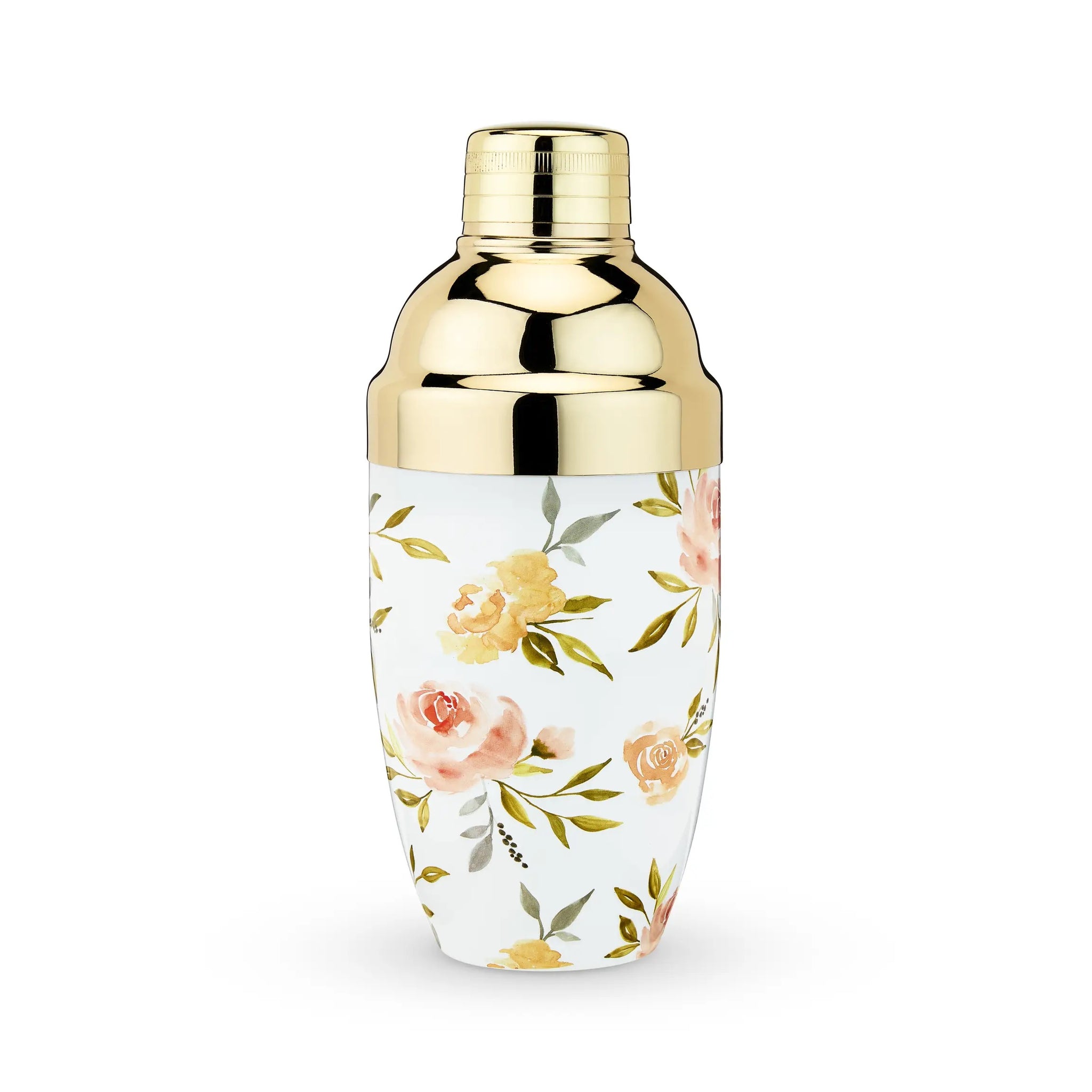 Watercolor Floral Cocktail Shaker