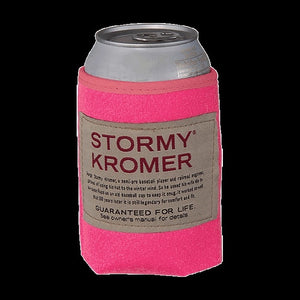Stormy Kromer pink can wrap koozie