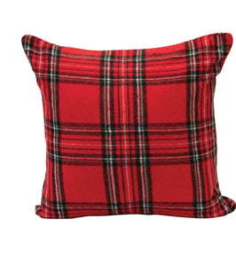 Red Plaid Pillow
