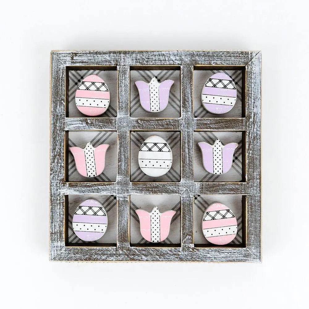 6X6 Tulip egg tic tac toe