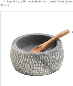 Granite Bowl w/ Spoon