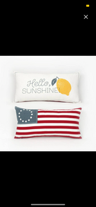 Reversible Pillow - Flag/