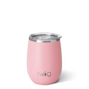 Matte Blush Stemless Wine Cup (14oz)