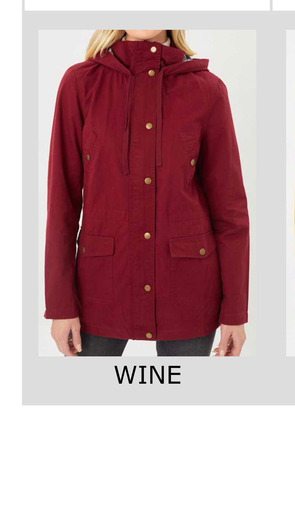 Wine Anorak Jacket