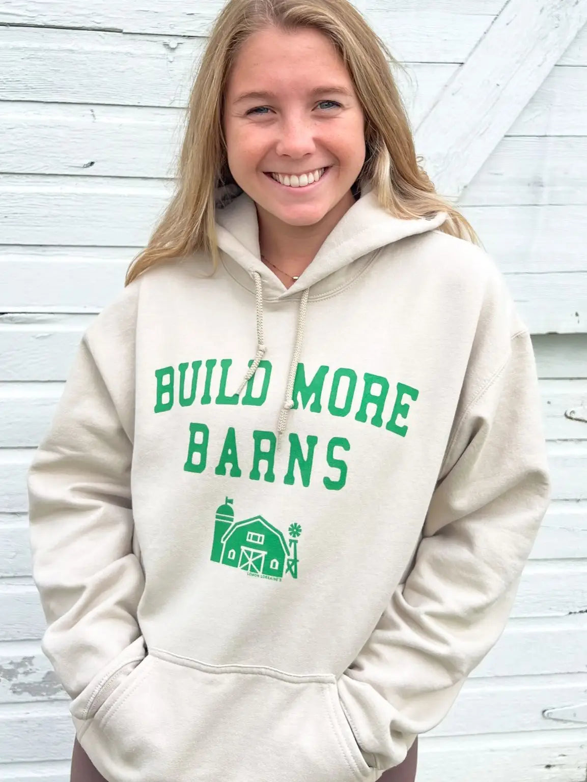 Pre order Build more barns hoodie