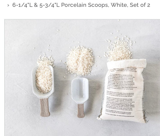 Porcelain Scoops