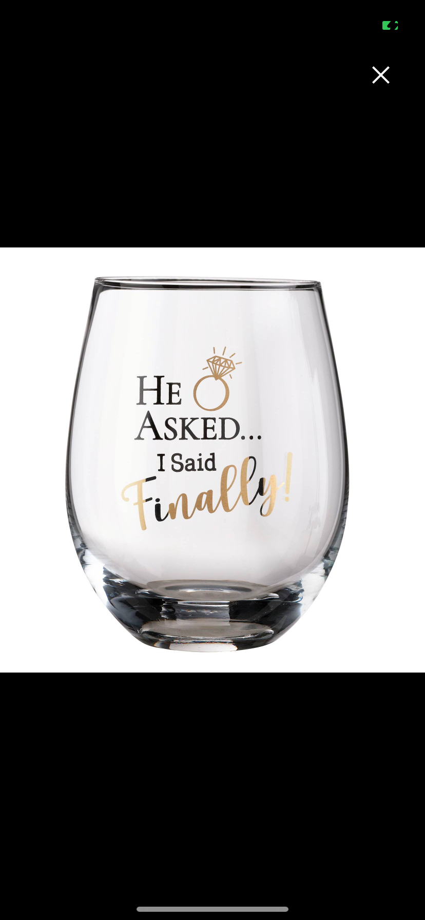 He asked… I said Finally Stemless Wine Glass