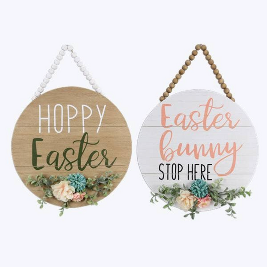 Easter Beaded Door Hanger Sign