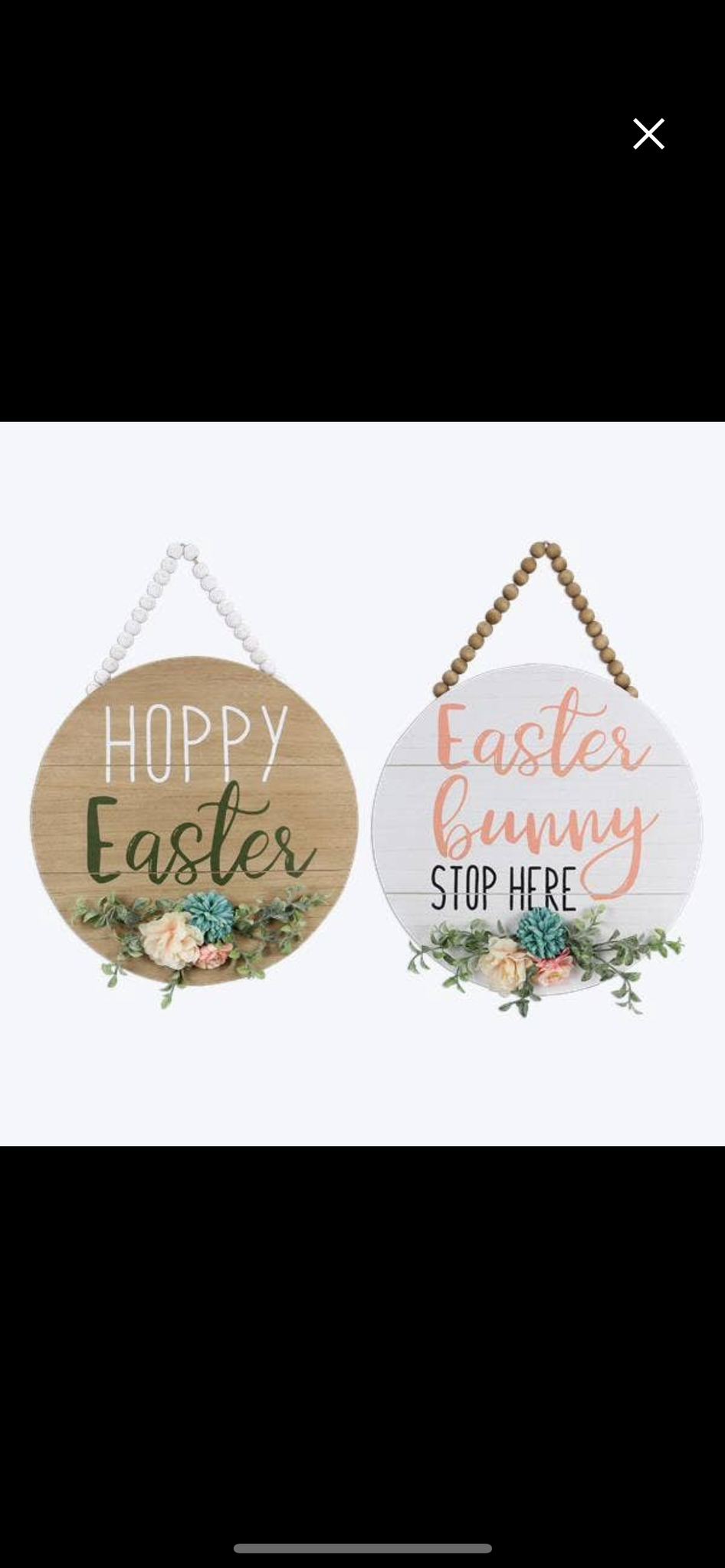 Easter Beaded Door Hanger Sign