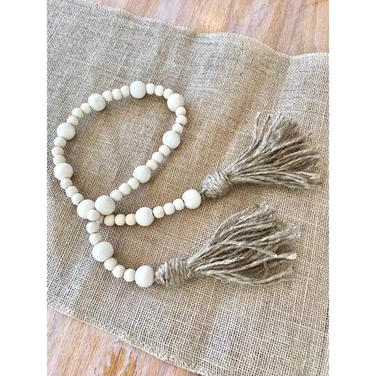 Rustic Farmhouse Big/Small Beads Garland