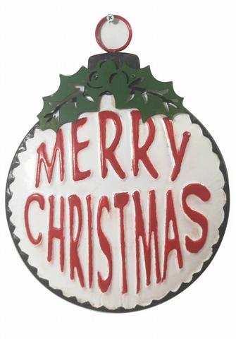 Merry Christmas Ornament Sign