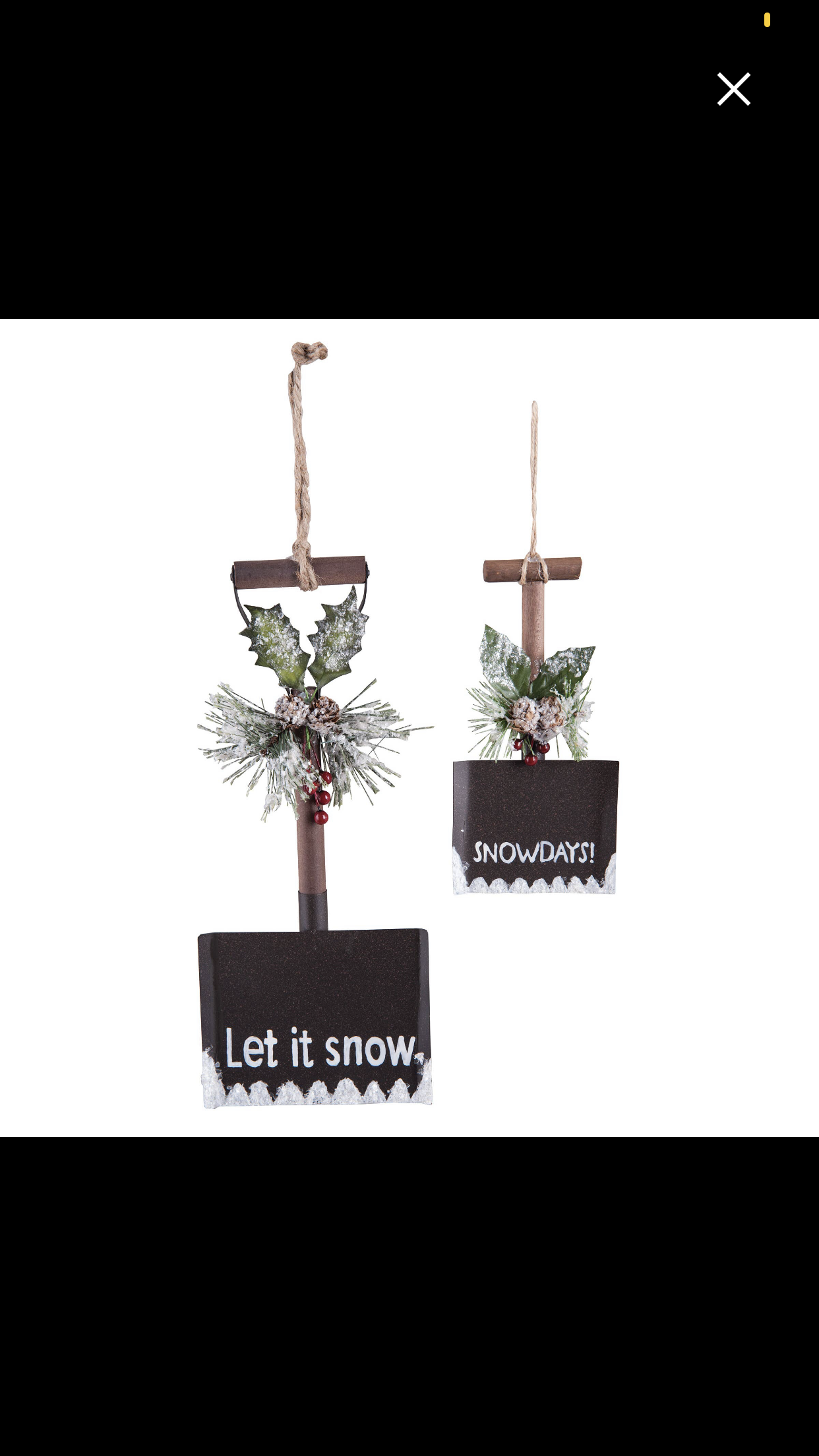 Shovel Ornament Set of 2