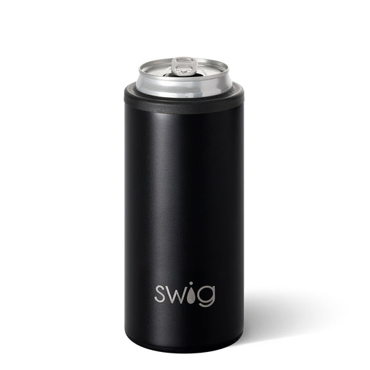 Black Skinny Can Cooler (12oz)