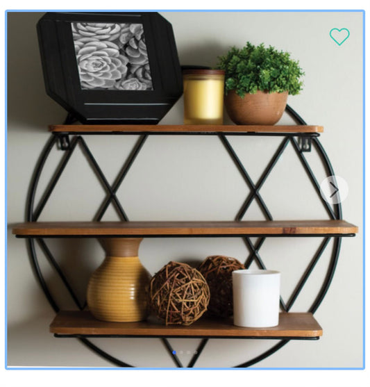 Diamond Round Shelf