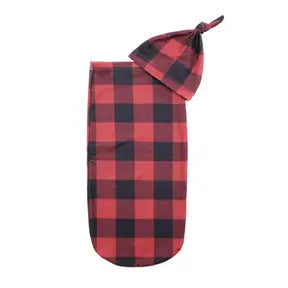 Buffalo Plaid  Cutie Cocoon + Hat Sets