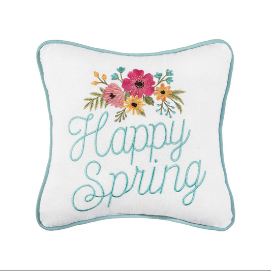 Happy Spring 10x10 Pillow