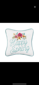 Happy Spring 10x10 Pillow