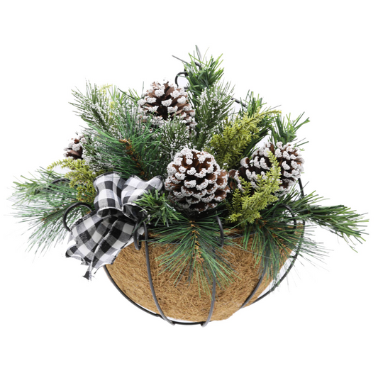 13” Christmas Wall Basket