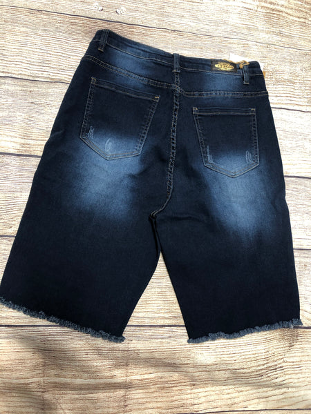 Curvy Bermuda Jean Shorts