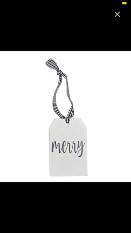 Merry Ornament Tag