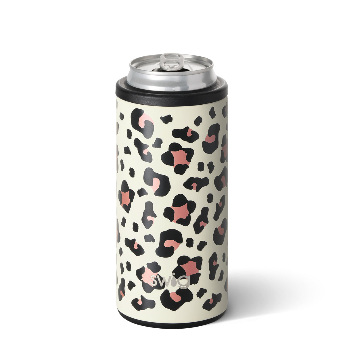 Lucy Leopard Skinny Can Cooler (12oz)