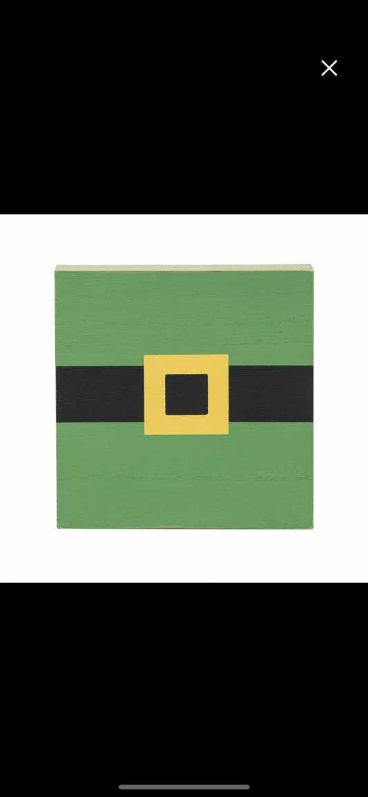 St Patrick’s Day Belt Block Sign
