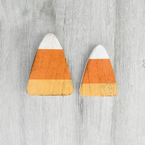 Candy corn tray decor