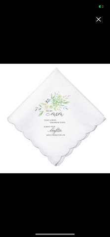 To My Mom Wedding Day Keepsake Hanky