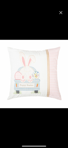 Easter Bunny Pillow 18x18