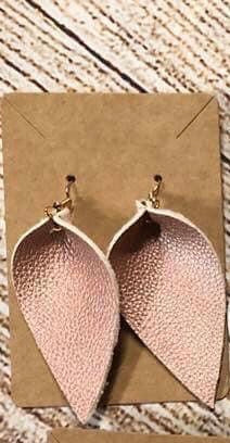 Locally handmade leather earrings