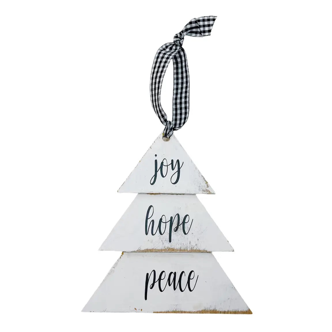 Joy Hope Peace Tree Ornament