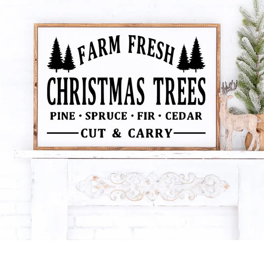 Farm Fresh Christmas Trees | Christmas | Winter | Wood Sign