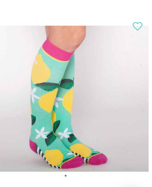 Pink Lemonade Compression Socks