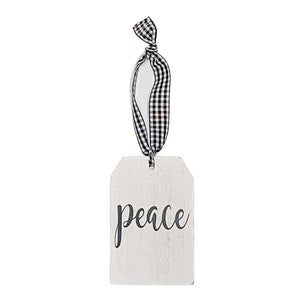 Peace Ornament Tag