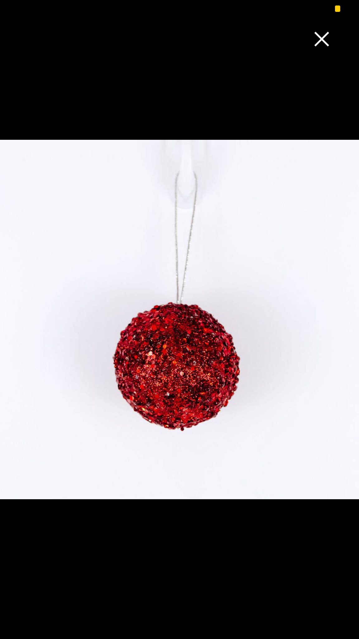 3” Red Jewel Ball Ornament